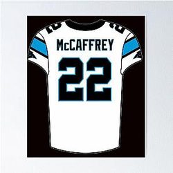 Christian McCaffrey NFL Jersey Poster