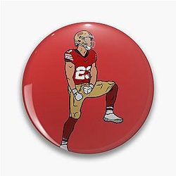 Christian McCaffrey Celebration Pin