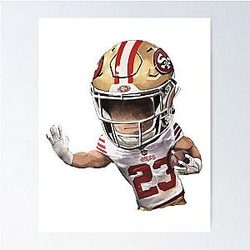 San Francisco 49ers Christian McCaffrey Poster