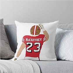 Christian McCaffrey Throw Pillow