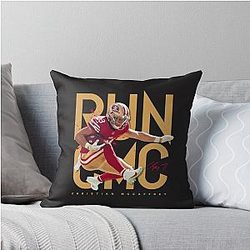Christian McCaffrey CMC Throw Pillow