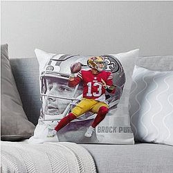 Purdy the future Christian McCaffrey Throw Pillow