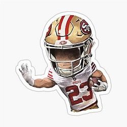 San Francisco 49ers Christian Mccaffrey Sticker
