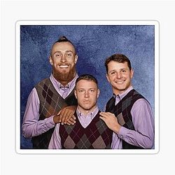Christian McCaffrey George Kittle Step Brothers Football San Francisco Sticker