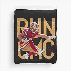 Christian McCaffrey Duvet Cover