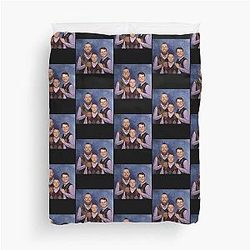 Christian McCaffrey George Kittle Step Brothers San Francisco 49ers Football Duvet Cover