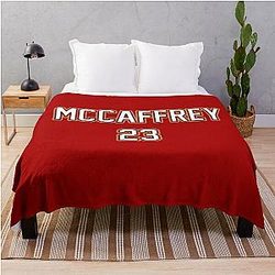 Christian McCaffrey - San Francisco 49ers Throw Blanket