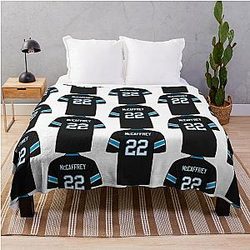 Christian McCaffrey Jersey Throw Blanket
