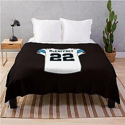 Christian McCaffrey NFL Jersey Throw Blanket