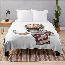 San Francisco 49ers Christian McCaffrey Throw Blanket