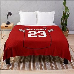 Christian McCaffrey Jersey Throw Blanket