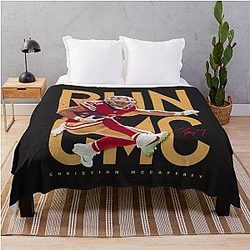 Christian McCaffrey Throw Blanket