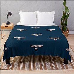 Christian McCaffrey San Francisco 49ers Throw Blanket