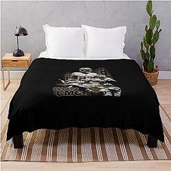 Christian McCaffrey Run Collage Throw Blanket