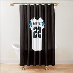 Christian McCaffrey NFL Shower Curtain