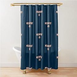Christian McCaffrey San Francisco 49ers Shower Curtain