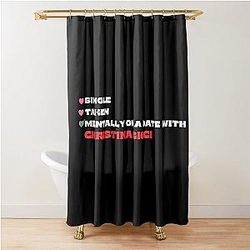 Mentally On a Date with Christina Ricci Shower Curtain