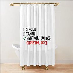 Mentally Dating Christina Ricci Shower Curtain