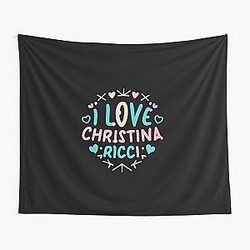 I Love Christina Ricci Tapestry