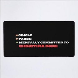 Mentally Committed To Christina Ricci Desk Mat 

cleaned title:
Mentally Committed to Christina Ricci Desk Mat