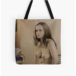 Airbrush Portrait Christina Ricci Prozac Nation Tote Bag