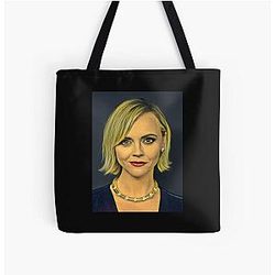 Christina Ricci Blonde Portrait All Over Print Tote Bag