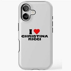 I Love Christina Ricci Black iPhone Tough Case