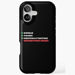 Mentally Dating Christina Ricci White iPhone Case