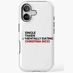 Mentally Dating Christina Ricci iPhone Case