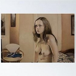 Airbrush Portrait - Christina Ricci Poster