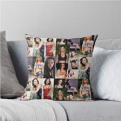 Christina Ricci by Crushart1 on Redbubble Throw Pillow