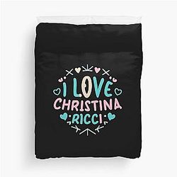 I Love Christina Ricci Duvet Cover