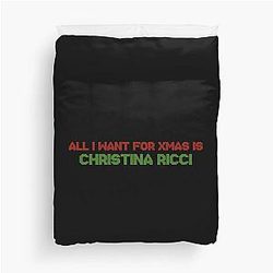 All I Want for Christmas is Christina Ricci Duvet Cover