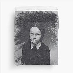 Wednesday Addams The Addams Family Sketched Art Christina Ricci Duvet Cover
