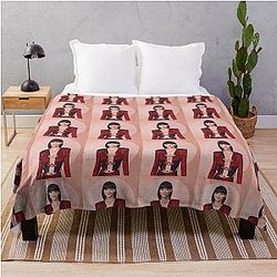 Christina Ricci Art Portrait Throw Blanket