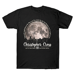 Arthur's Theme Moon Skyline LA 2004 Christopher Cross T-Shirts