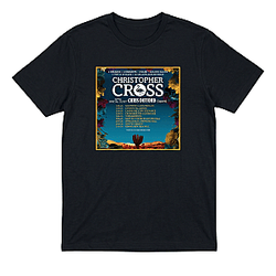 Tour Dates Floral Frame LA 2204 Christopher Cross T-Shirts