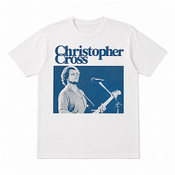 Vintage Christopher Cross Blue HTCT0307 Christopher Cross T-Shirts