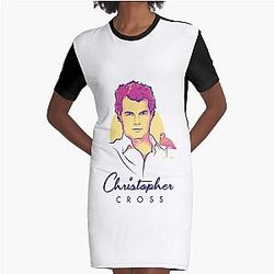 Christopher Cross Graphic T-Shirt Dress