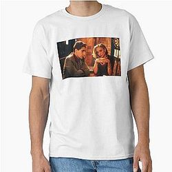 Adriana La Cerva and Christopher Moltisanti Classic T-Shirt 
Stripped it of weird characters: 
 
Adriana La Cerva Christopher Moltisanti Classic T-Shirt