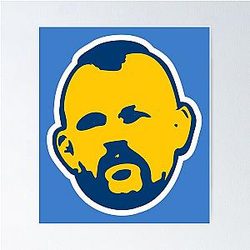 Chuck Liddell Blue Poster