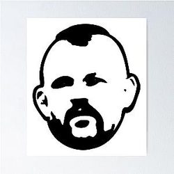 Chuck Liddell Black Poster
