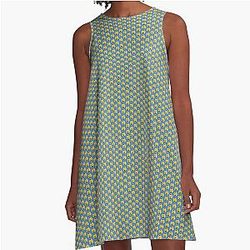 Chuck Liddell Blue A-Line Dress