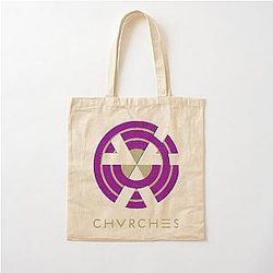 Silhouette of Chvrches Cotton Tote Bag