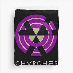 Silhouette of Samuraichvrches Duvet Cover