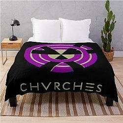 Silhouette of Samuraidrugstore Chvrches Throw Blanket