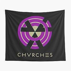 Silhouette of Samurai Chvrches Tapestry