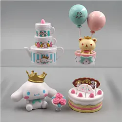 Cinnamoroll Birthday Party Sanrio Decoration Ornaments Figure Toys