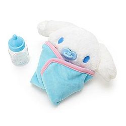 20 cm White Baby Cinnamoroll With Pacifier Bottle Plush