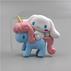 Cinnamoroll Pvc Toys Unicorn Phone Case Decorative Accessories